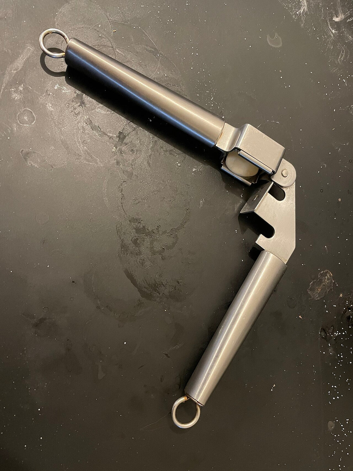 Garlic Press, Stainless Steel with Easy Squeeze Handle